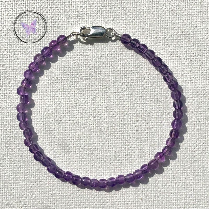 Amethyst Beaded Bracelet